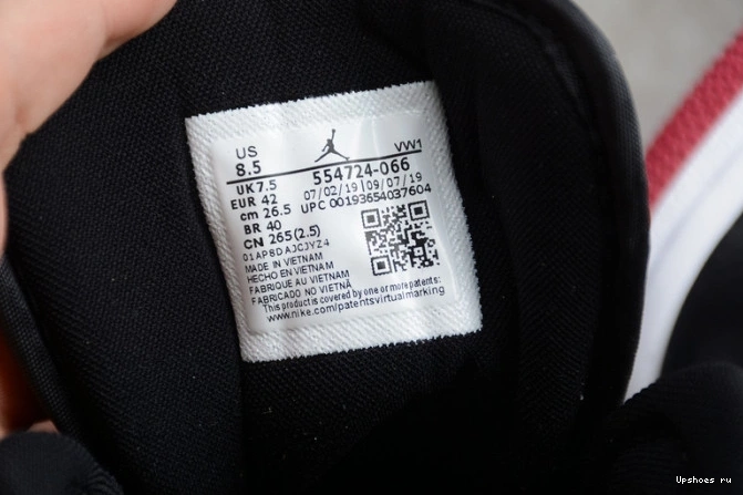 Air Toe Bred 1  Mid Jordan 554724-066 0516